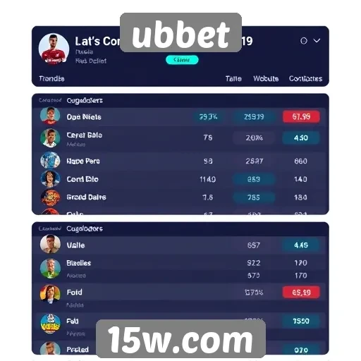 Estatísticas de jogadores no site ubbet